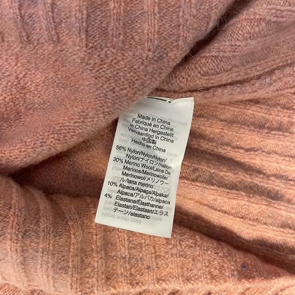 Madewell Dusty Pink Inland Mock neck wool alpaca‎ Sweater Size XS - Picture 9 of 10